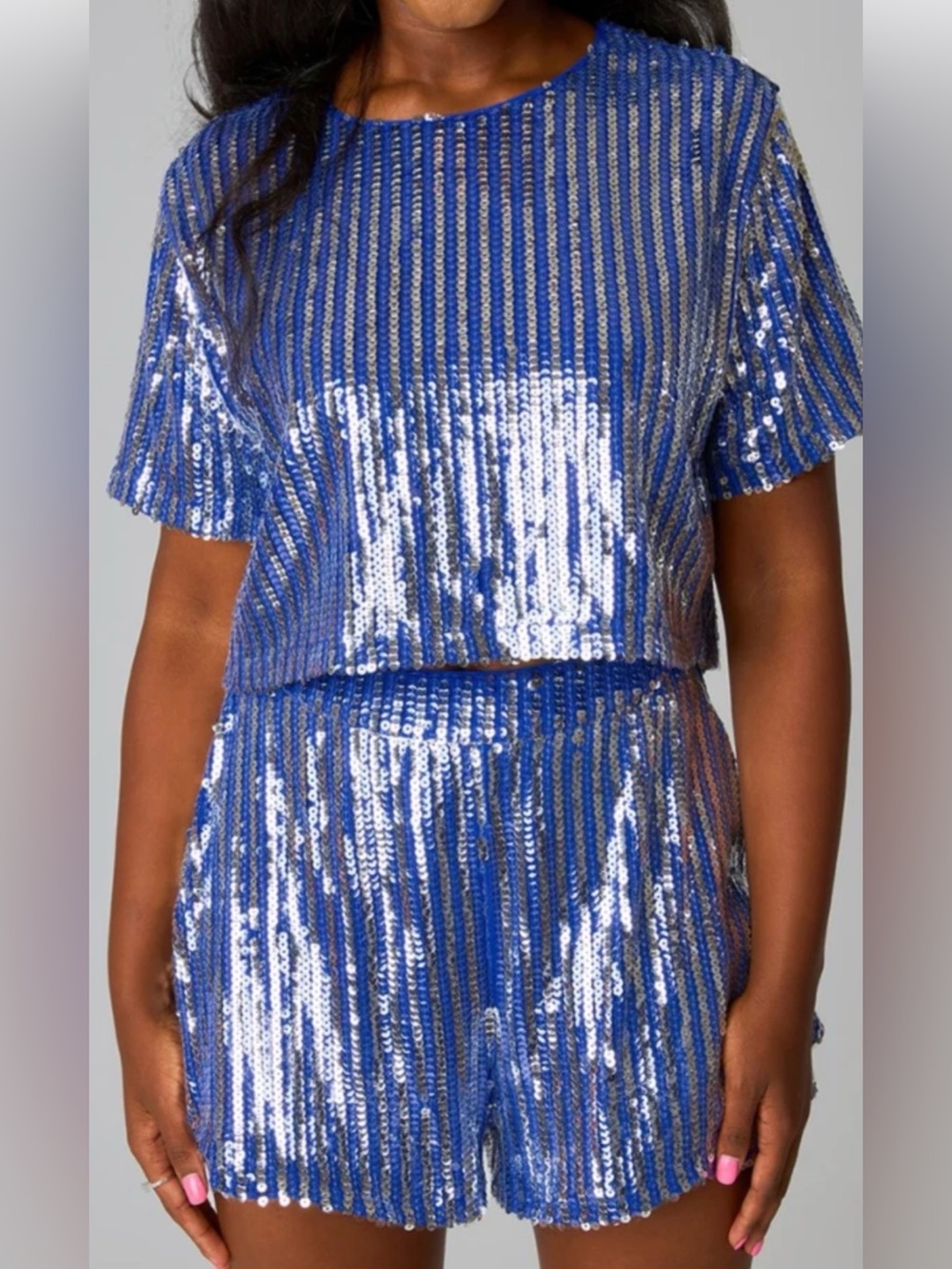 Buddy Love Laura Sequin Set - Royal Blue Medium